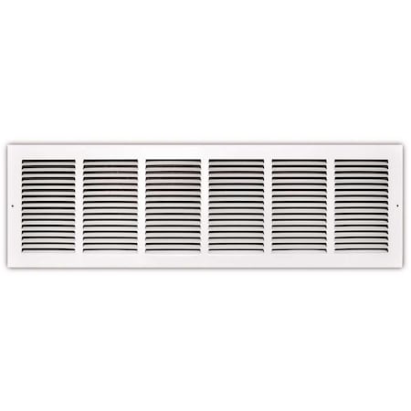 Tru Aire 30 in. x 8 in. White Stamped Return Air Grille 170 30X08